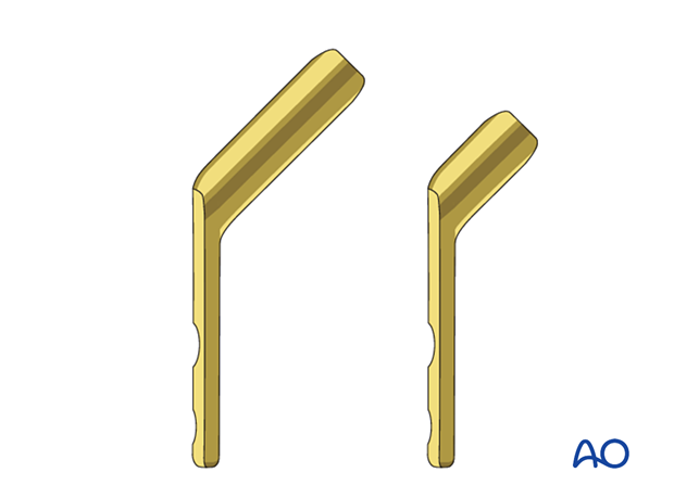 Sliding hip screw plate with different barrel length