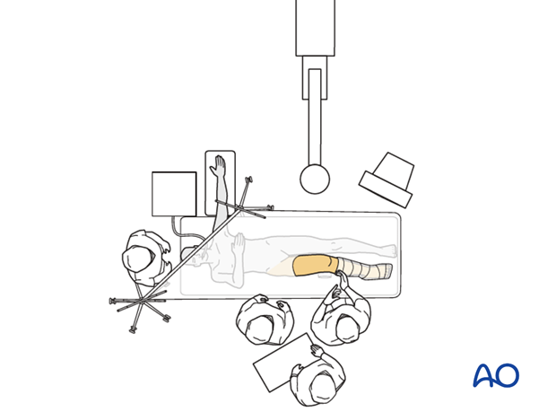 Patient and x-ray positioning 