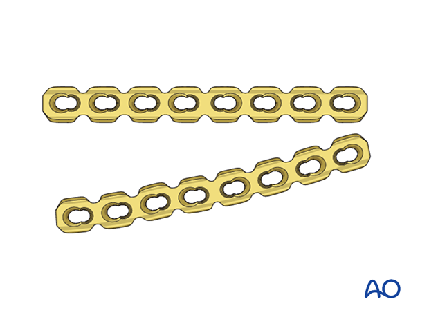 Contouring of an LCP plate