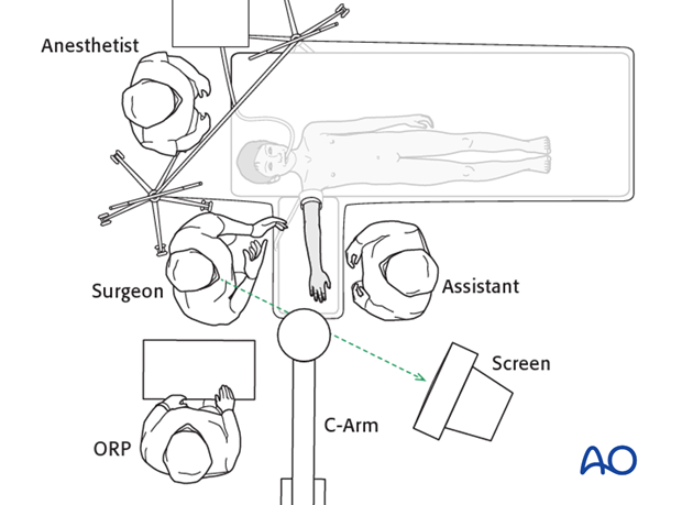 supine positioning